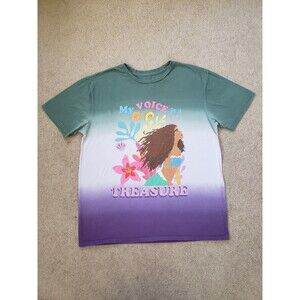 Disney Little Mermaid Live Action Women's Graphic T-Shirt Colorblock Size M